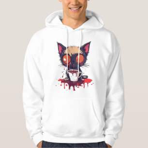 Oepsie Meow Verdrietige Kawaii Kat Coffeeliefhebb Hoodie