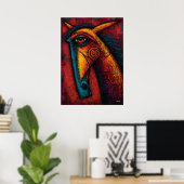 Oer Paard Geest – Expressionistische Abstracte Wan Poster (Thuiskantoor)