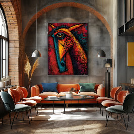 Oer Paard Geest – Expressionistische Abstracte Wan Poster