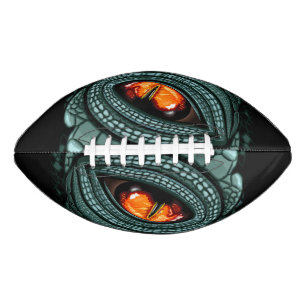 Oer reptiel roofdier oog american football