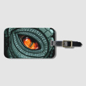 Oer reptiel roofdier oog bagagelabel (Voorkant (horizontaal))