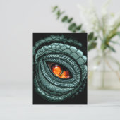 Oer Reptiel Roofdier Oog Briefkaart (Staand voorkant)