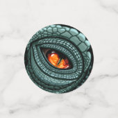 Oer reptiel roofdier oog confetti (Kleine voorkant)