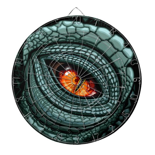 Oer reptiel roofdier oog dartbord (Voorkant)