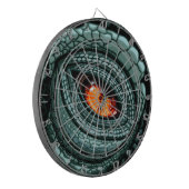 Oer reptiel roofdier oog dartbord (Voorkant Links)