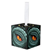 Oer reptiel roofdier oog decoratie (Voorkant hoekig)
