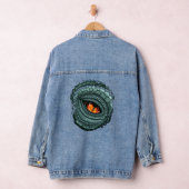 Oer reptiel roofdier oog denim jacket (Hangar)