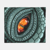 Oer reptiel roofdier oog fleece deken (Voorkant (Horizontaal))