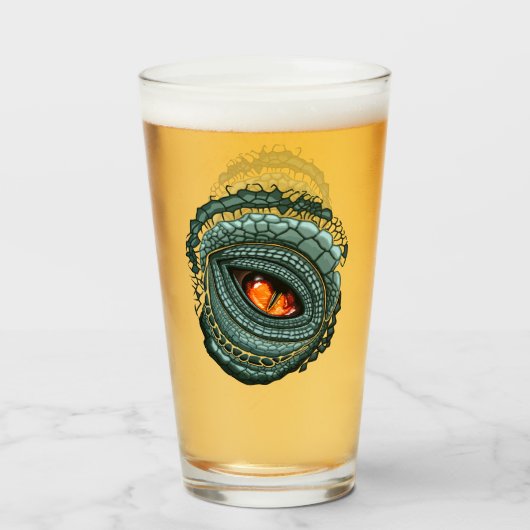Oer reptiel roofdier oog glas (Voorkant gevuld)