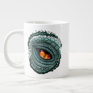 Oer reptiel roofdier oog grote koffiekop
