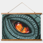 Oer reptiel roofdier oog hangend wandkleed (Voorkant)