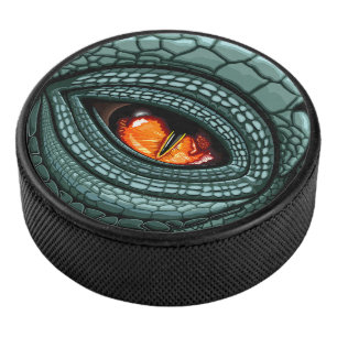 Oer reptiel roofdier oog hockey puck