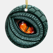 Oer reptiel roofdier oog keramisch ornament (Voorkant)