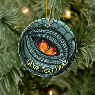 Oer Reptiel Roofdier Oog Keramisch Ornament