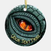 Oer Reptiel Roofdier Oog Keramisch Ornament (Voorkant)