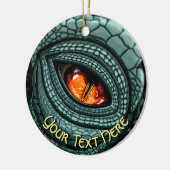 Oer Reptiel Roofdier Oog Keramisch Ornament (Links)