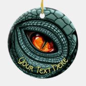 Oer Reptiel Roofdier Oog Keramisch Ornament (Achterkant)