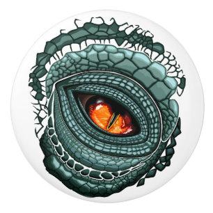 Oer reptiel roofdier oog keramische knop