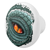 Oer reptiel roofdier oog keramische knop (Rechts)