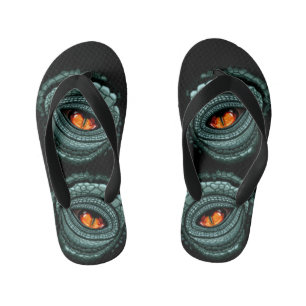 Oer reptiel roofdier oog kinder teenslippers