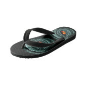 Oer reptiel roofdier oog kinder teenslippers (Schuin)