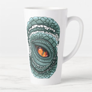 Oer reptiel roofdier oog latte mok