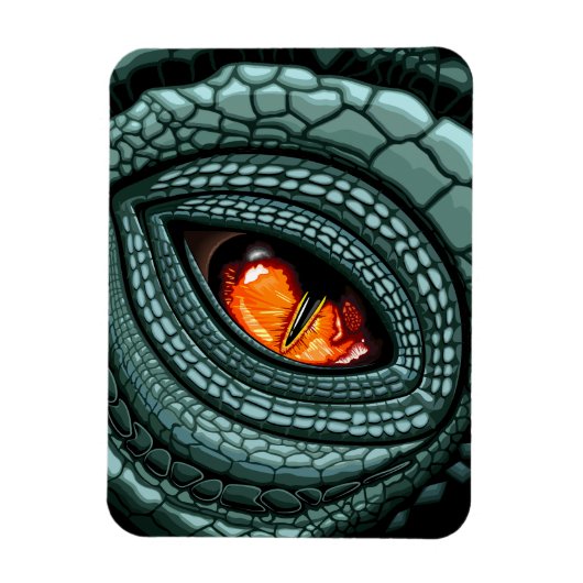 Oer reptiel roofdier oog magneet (Verticaal)