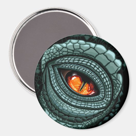 Oer Reptiel Roofdier Oog Magneet (Voorkant / Achterkant)