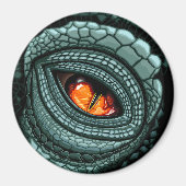 Oer Reptiel Roofdier Oog Magneet (Voorkant)
