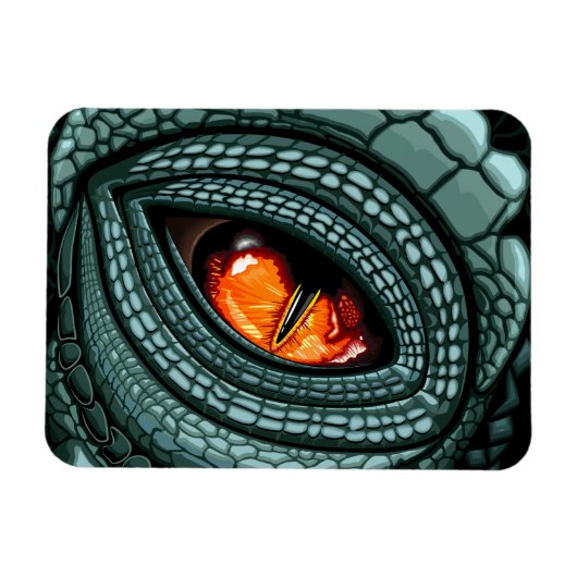 Oer reptiel roofdier oog magneet (Horizontaal)
