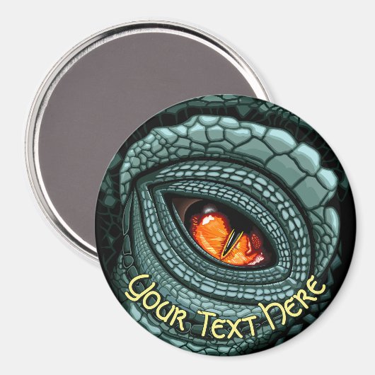 Oer reptiel roofdier oog magneet (Voorkant / Achterkant)