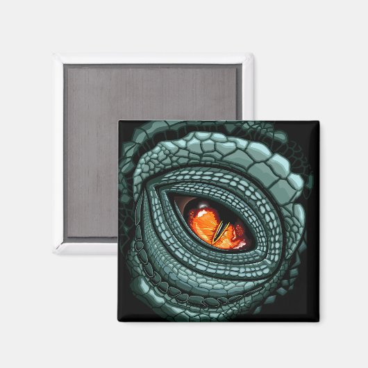 Oer reptiel roofdier oog magneet (Voorkant / Achterkant)