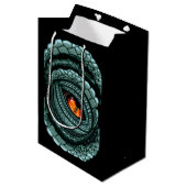 Oer reptiel roofdier oog medium cadeauzakje (Voorkant Gekanteld)