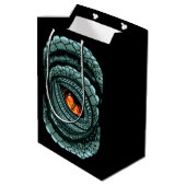 Oer reptiel roofdier oog medium cadeauzakje (Achterkant Gekanteld)