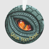 Oer reptiel roofdier oog ornament (voorkant)