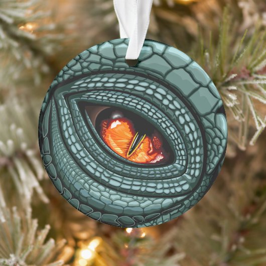 Oer reptiel roofdier oog ornament (Boom)