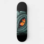 Oer reptiel roofdier oog persoonlijk skateboard (Voorkant)