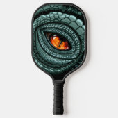 Oer reptiel roofdier oog pickleball paddle (Achterkant)