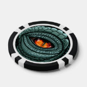 Oer reptiel roofdier oog poker chips (Enkel)