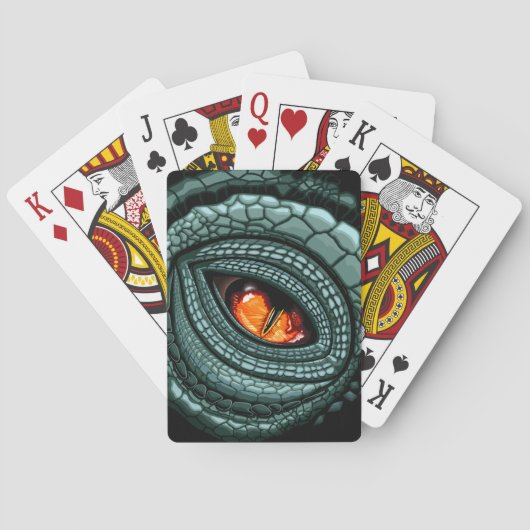 Oer Reptiel Roofdier Oog Pokerkaarten (Achterkant)