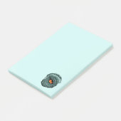 Oer reptiel roofdier oog post-it® notes (Schuin)