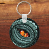 Oer Reptiel Roofdier Oog Sleutelhanger (Voorkant)