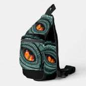 Oer reptiel roofdier oog sling bag (Rechterhoek)