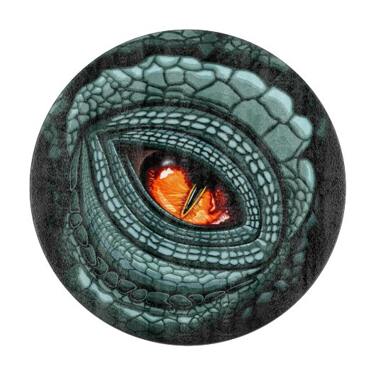 Oer reptiel roofdier oog snijplank (Voorkant)