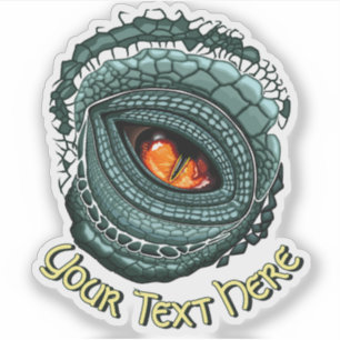 Oer reptiel roofdier oog sticker