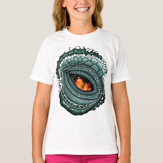 Oer reptiel roofdier oog t-shirt (Voorkant)