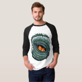 Oer reptiel roofdier oog t-shirt (Voorkant volledig)