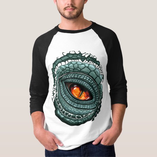 Oer reptiel roofdier oog t-shirt (Voorkant)