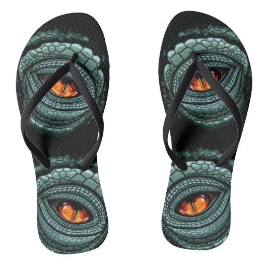 Oer reptiel roofdier oog teenslippers (Voetbed)