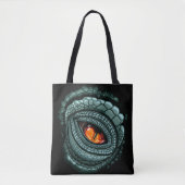 Oer reptiel roofdier oog tote bag (Voorkant)